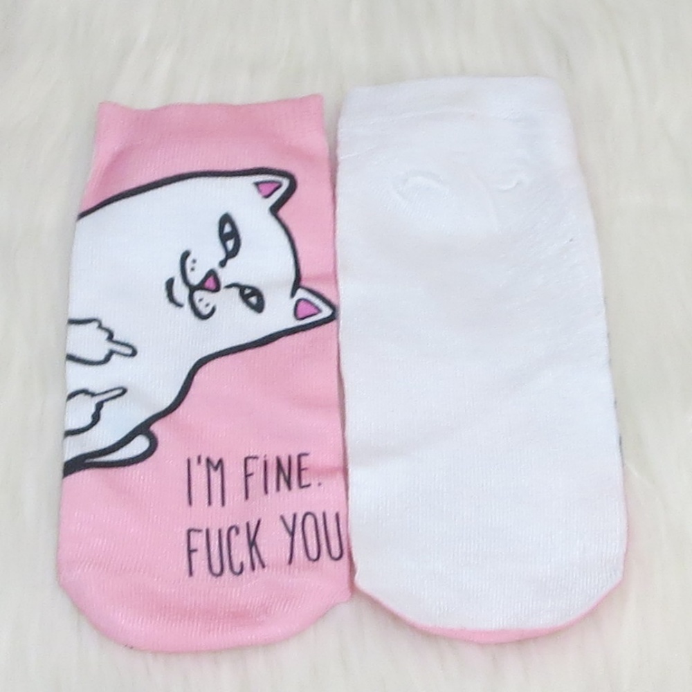 New! Cute Cat Socks--HURRY WONT LAST!! - Picture 3 of 3